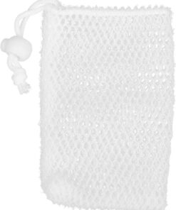 OUNONA Peeling Seifenaufbewahrungsbeutel mit Reibefunktion Kordelzug Geeignet für Raue Haut Handgemachte Seifen 12 X 10cm für Bad und Dusche Zufällige Farbe
