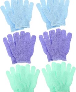 VALICLUD 12 Stück-pack Peelinghandschuhe aus Nylon Weich und Wiederverwendbar Moderne Form zur Hautreinigung und Körperpeeling unter Dusche
