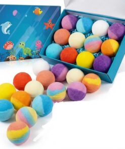 Badebomben-Geschenkset Mit Verbesserter Badeüberraschung Im Inneren, Entspannenden Badekugeln, Feuchtigkeitsspendend Und Sanft For Neutrale/trockene Haut(B-6pcs)