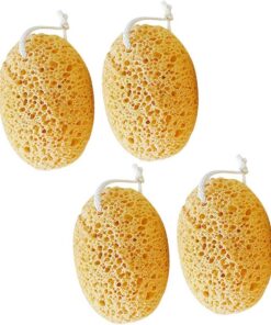 VALICLUD 4stücke Körperschwamm Wiederverwendbar Made From Polyurethan für Intensivere Schaumbildung Beim Duschen Badeschwamm mit Hautpeeling-funktion für Damen und Herren