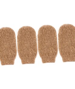 STOBAZA 4 Stück Teiliges Peeling Badehandschuh Hautfreundlichem Ramie Stark Wirksam und Langlebig Leichter Duschhandschuh für Ganzkörpermassage und Effektives Rückenpeeling für Dusche und