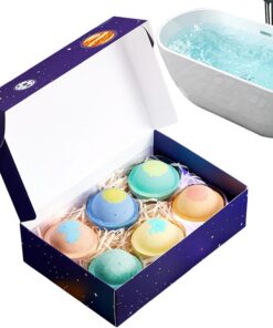 Badebälle für Kinder 6er Pack Entspannend Natürlich Bio | Handgemachte Duschbälle Für Kinder für Spa, Dusche, Badewanne, Zuhause, Geburtstag, Muttertag, Valentinstag, Entspannung