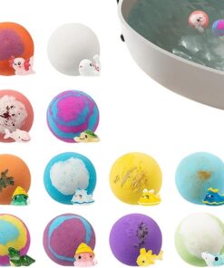 Badekugeln mit Innenseite, 12 Stück, weich, erfrischend, Badekugeln mit Socken – für Teenager, Freunde, , Mädchen, Mädchen und