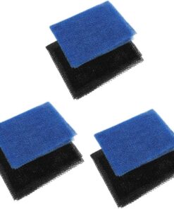 Abaodam 6stücke Afrikanisches Exfolierungsnetz Für Körperpflege Elastisches Duschnetz Zur Sanften Hautreinigung Und Peeling Für Altersgruppen Blau Und Schwarz