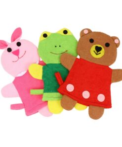 OUNONA 3stücke Junge Mädchen Waschhandschuhe Cartoon Tiermotive Weiche Bad Schwämme Dusche Peeling Sanfte Hautreinigung Für Neugeborene Und Kleinkinder