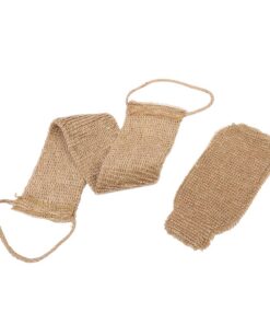 Healvian 2 Stück Rückenschrubber aus Natürlichem Sisal mit Gurt zur Sanften Entfernung Abgestorbener Haut und Körperpeeling für Dusche und Bad zu Hause
