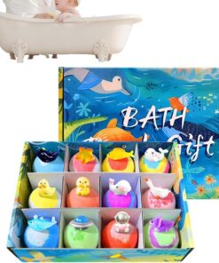 Badeball 12 Stück Sanft Sicher Niedlich | Natürlich, Sicher & Lustig für Kinderbad Badezimmer Badewanne Hotel Pool Baden Schwimmen Geburtstagsparty