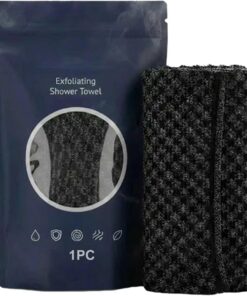 Soft Back Scrub Towel, Quick Drying Bath Cloth, Absorbent Shower Wash with Comfortable Material, Body Scrubber, Bath Accessory with Easy Grip Design, Tool for Adults Family
