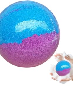 Sprudelbombe mit Badesalz – beruhigende und duftende Blasen | Armband im Inneren der Kugel aus Duschsalz | für Kinder und Mädchen Haus Reisen Badezimmer Schlafsaal Geburtstag