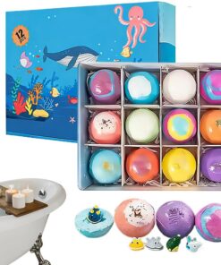 Badebälle für Kinder | 12 Stück Erfrischende Körperreinigung,Brausebad mit Überraschungsei für Kinder,für Zuhause, Reise, Hotel & Spa