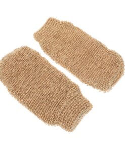 VALICLUD Peeling Handschuh aus Jute 2 Stück Duschhandschuhe für Körperreinigung Entfernt Schmutz und Fördert die Durchblutung