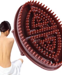 Massage Brush, Soothing Muscle Comb, Silicone Lightweight, Portable, and Comfortable Handheld Silicone Bath Care Device, Ideal for Home Shower Relaxation and Comfort, 10.5x6cm