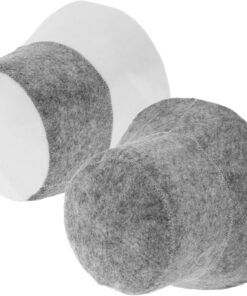 MAGICLULU 2 Stück-Pack Filz Saunahut für Herren und Damen Robuste Konstruktion Hält Kopf und Ohren Warm Eleganter Stil für Sauna und Hotelbäder