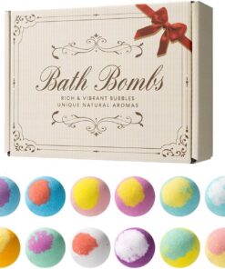 Badeball Farbwechselnde Spa-Artikel aus Bio-Baumwolle | 12er Set feuchtigkeitsspendende Ölbadekugeln für Damen, Frauen, Mütter – für Zuhause, Reise, Hotel, Badezimmer