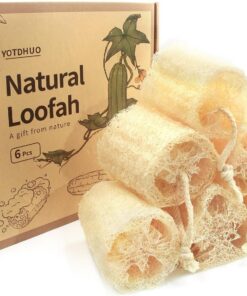 Luffa-Schwämme, sanftes Peeling, Körperschrubber für die Dusche, natürlicher Luffa-Schwamm, enthüllt die natürliche Schönheit Ihrer Haut, 6 Stück