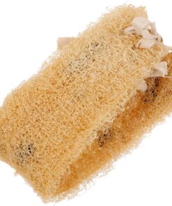 OUNONA Natur Luffa Peeling Schwamm aus Loofah für Körper Trockene und Nasse Anwendung Sanftes Peeling und Reinigung für Dusche und Wellness