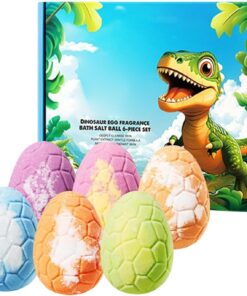 Badebälle für Kinder mit Spielzeug 6-teiliges Dinosaurier-Thema zur | Natürliche Badekugeln für und Mädchen, Geburtstag, Reise, Bad, Zuhause, Kinderbetreuung, Gäste-WC, Hotel