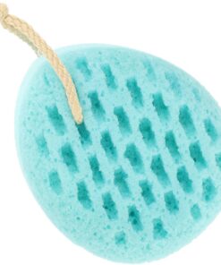 STOBAZA Weicher und Gründliche Hautreinigung für Sanftes Peeling aus Polyester Badeschwamm Blauer Körperschwamm mit Exzellenter Reinigungsfähigkeit für Babys und Kinder