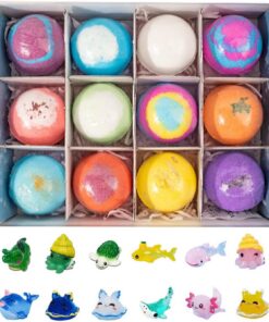 Badeball für Mädchen - 12 Badebomben mit Überraschungsspielzeug im Inneren,Wasserspielset für Kinder - für Mädchen Freunde Badewanne Garten Pool Spielzeit Wasserspaß Schwimmen