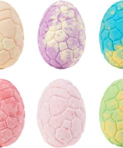 Badebomben Set 6 Stück Dinosaurier-Ei Entspannendes Badeerlebnis | Duschbälle für Kinder Mädchen Spa Zuhause Badewanne Reisen