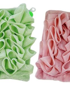 Bad Pouf Seifenhalter Schwamm Luffa Für Glatte Haut Sanft Schäumendes Reinigungstuch Luffa