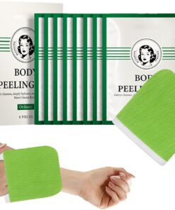 Körperpeeling-Pad, Sided Cleaning Mitt, 11,9 cm Pad mit Build, Naturfaser und Baumwollmaterial, weiche mit modernem Stil, Skincare Tool für Gesicht und Körper