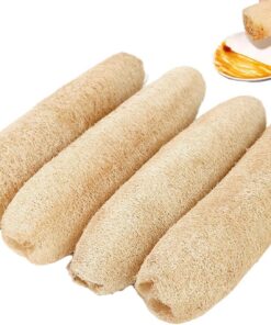 4pcs natürliche Loofah -Schwämme für Gerichte Bade- und Duschpeeling Peeling Peeling Pads Öko -freundliche Küche und Körperpflege