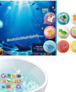 Badebälle Für Frauen,Zwölf Duftende Sanfte Natürliche Badebällchen Mit Spielzeugen Innen - Bunte Badekugel - für den Geschenkkorb zum Geburtstag und Spa Dusche Badezimmer und Mädchen als
