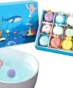 Duschbad für SPA, 12 Stück Form Meerestiere, Duschbomben mit Salz | Für Kinder SPA Zuhause Reise Hotel Badezimmer