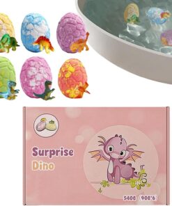 Badebäder für Erwachsene Dinosaurier-Ei Reinigungssalzkugel | 6 Stück duftende Badebomben mit Spielzeug für Frauen, Oma, Mädchen, zu Hause, auf Reisen
