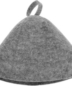 VALICLUD Saunahaube Aus Weichem Filz Schnelltrocknende Filzbadhaube in Grau Haarhaube Fürs Dampfbad Und Thermalbad Schlichter Damenschnitt Vielseitige Saunakappe Für Sauna Und Reisen
