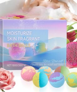 Schaumbadbomben, duftendes Soak-Set, Aromatherapie-Entspannungsset, notwendige Öl-Kollektion, Luxus-Hautzubehör, Damen, Herren, Mädchen, Jungen, Spa-Liebhaber, Geburtstag, Urlaub, Badezimmer