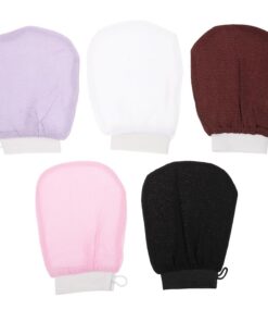STOBAZA 5stücke Peelinghandschuh Für Körper Aus Polyesterfaser Waschhandschuhe Für Bad Und Dusche Badehandschuhe Zum Peelen Mit Ergonomischem Design Für Rückenpeeling Duschhandschuhe Für s