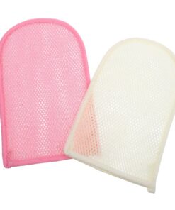 VALICLUD Peelinghandschuhe Doppelseitiger Badehandschuh 2 Stück aus Nylon für Körperpeeling und Tiefenreinigung für Sanfte Massage und Effektives Entfernen von Schmutz unter Dusche