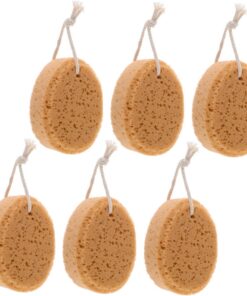 Abaodam Superweiche Badeschwämme mit Wabenstruktur aus Schwammmaterial 6 Stück-pack Effektives Hautpeeling und Erhaltung der Elastizität für Duschpeeling bei Männern und Frauen