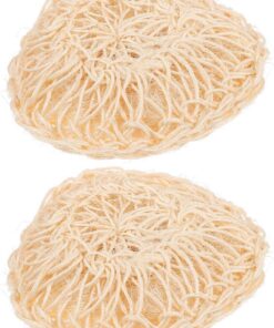 STOBAZA Körperbürsten Hautreinigend und Langlebig 2 Stück Sisal aus Natürlichem Material Oval Geformt für Sanftes Körperpeeling und Dusche Zuhause