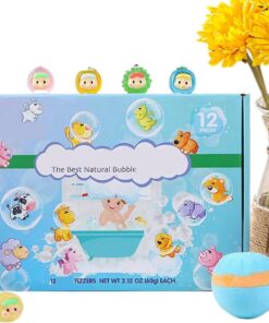 12-teiliges Badekugel-Set, Badekugeln mit sanftem Design, sprudelnde Badekugel-Bomben, Überraschungs-Badespielzeug-Set für Kinder, Mädchen, Geburtstag, Urlaub, Spieltermine, Sommerreisen, Bade