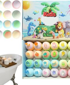 Badebomben mit Überraschungstier,24 Stück Erfrischender Badezusatz | Duschkugeln mit Spielfigur-Tieren - für Kinder Mädchen Zuhause Reise Hotel