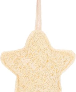 VALICLUD Natürlicher Baumwolle Körperreiniger Luffa in Peeling Sternform Sanfter mit Weichen Borsten Massage aus und Dusche und Badezimmerzubehör