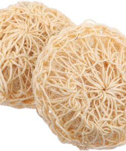 OUNONA 2 Stück Sisal Duschbälle zur Sanften Körperreinigung mit Verstärkten Kanten gegen Ausfransen für Peeling und Tägliche Dusche