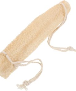 VALICLUD Natürlicher Luffa Rückenschrubber aus Loofah mit Natürlichem Peeling und Verlängerter Länge 33cm für Dusch und Badezimmeranwendung bei Frauen und Männern