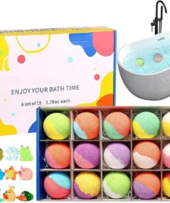 Badebälle für Kinder | Sanftes Partygeschenk Mit Spielzeug Im Inneren | Das Schaumbad für die Dusche und in der Badewanne,Für Kinder Mädchen Teenager Frauen Hotel Badezimmer Spa Party zur Beruhigung u