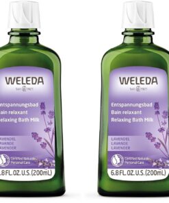 WELEDA Bio Lavendel Entspannungsbad, Naturkosmetik Gesundheitsbad mit echtem Lavendelöl zur Beruhigung der Sinne und für guten Schlaf (1 x 200 ml) (Packung mit 2)