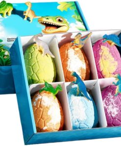 Badebälle für Kinder mit Überraschungsspielzeug 6 Stück zur Körperreinigung | Sprudelbad Salzball Badezimmer Toilette
