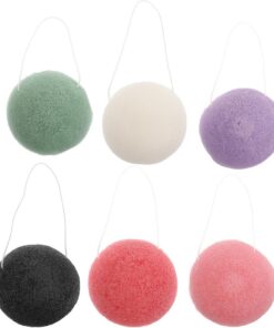 STOBAZA 6 Stück Natürliche Gesichtsschwämme Aus Schwamm Material Sanftes Peeling Für Sensible Haut Reinigungsschwämme Wiederverwendbar Pflegebad