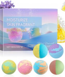 Sprudelbadekugeln für Damen Beruhigende Badezubehör | Entspannendes Badeset für Damen, Herren, Mädchen, , Spa-Liebhaber, Verabredungen, Geburtstage, Feiertage, Reisen,