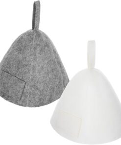 OUNONA 2stücke Saunahut mit Dampffunktion aus Filz für Damen und Herren Haarschutz für Spa und Dampfbad