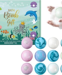 Badebälle für Kinder Handgemachte natürliche Spa-Artikel | 12-teiliges Kinder-Bio-Badekugel-Set für Jugendliche Mädchen Zuhause Kindertagesstätte Hotel Badewanne Geburtstagsfeier