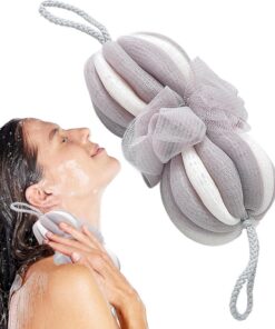 Duschschwamm – Körperschwamm, Luffa-Ball – weiches Netz-Blumen-Ball, Badezubehör für Männer, Frauen, Kinder, Waschen und Duschen