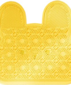 Foot Cleaning Pad - Pedicure Brush for Daily Hygiene | Soft Flexible Bristles with Anti Slip Bottom Gentle Massage, Bathroom Accessory for Dirt Removal Relaxing Shower Routine 11.97x13.86 in